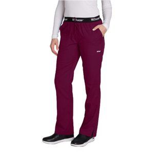 Barco Grey's Anatomy Wine Active Women's Logo Waistband Three-Pocket Pant Sz S